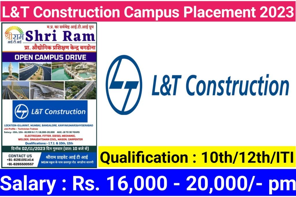 L&T Construction Campus Placement 2023